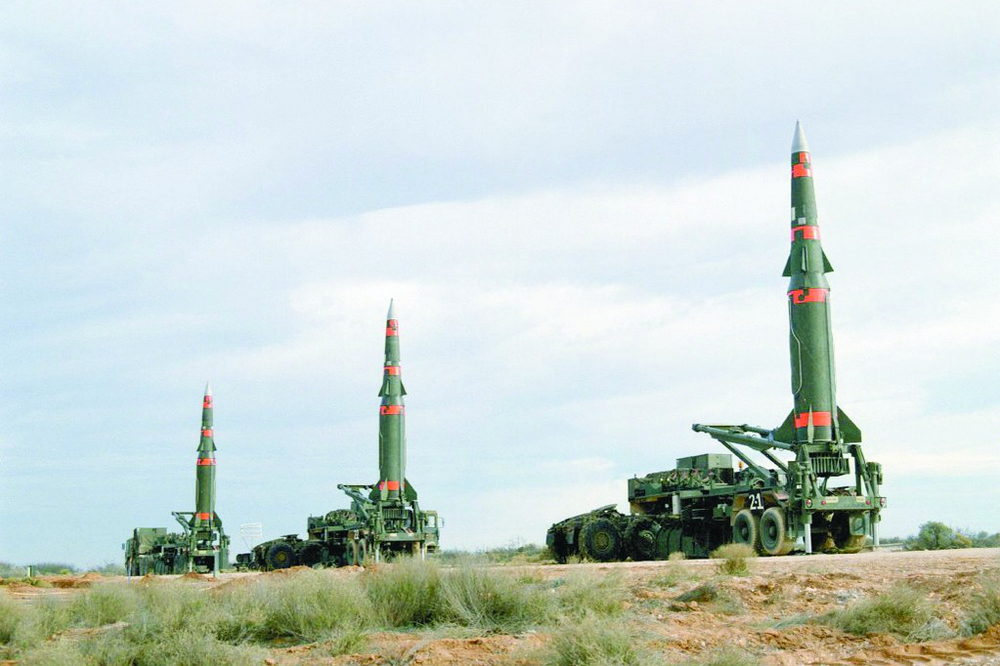 美军曾装备过的"潘兴ii"中程弹道导弹(资料图)