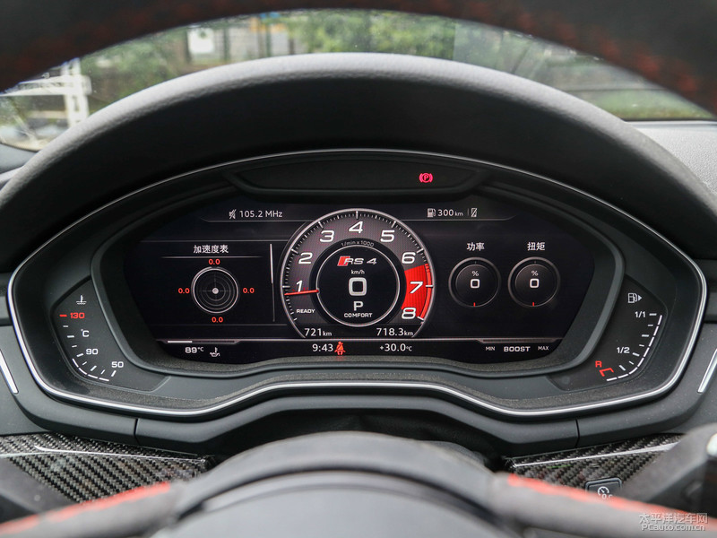 光凭这点,rs4 avant的仪表盘便与a4l的仪表盘,在逼格上拉开了差距.