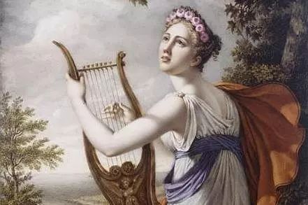 诗人抱着竖琴即兴弹奏,念唱出一段即兴创作的歌词,就像现在抱着吉他自