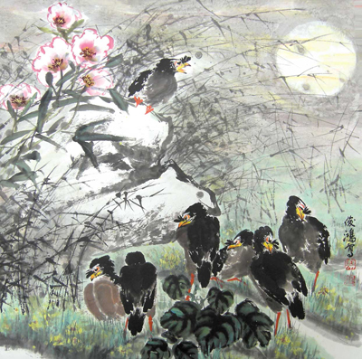 中国当代著名花鸟画家廖俊鸿大师简介