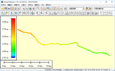如何下载道路沿线1000米范围内的高程
