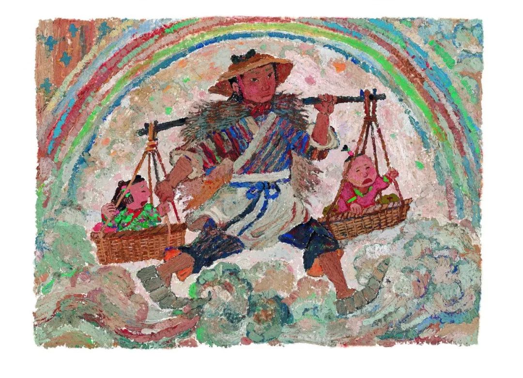 来看看"宝藏奶奶"蔡皋老师笔下的牛郎星和织女星吧 | 七夕故事_中国