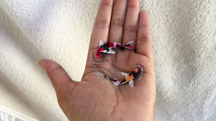 画在手上的3d立体画这也太可爱了