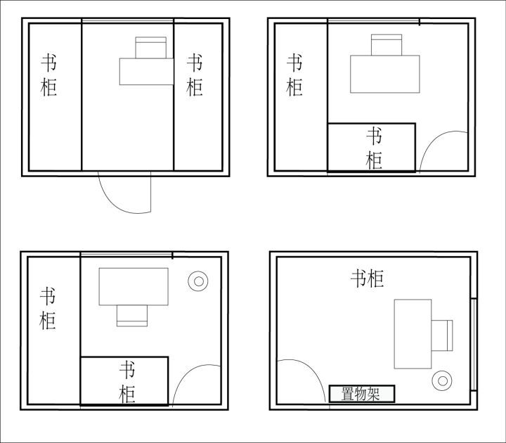 家里想做一个书房,照这样弄就行啦!