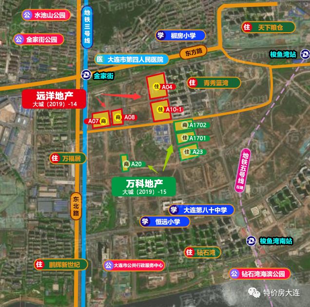 楼面价约10000! 远洋,万科梭鱼湾板块成功摘地