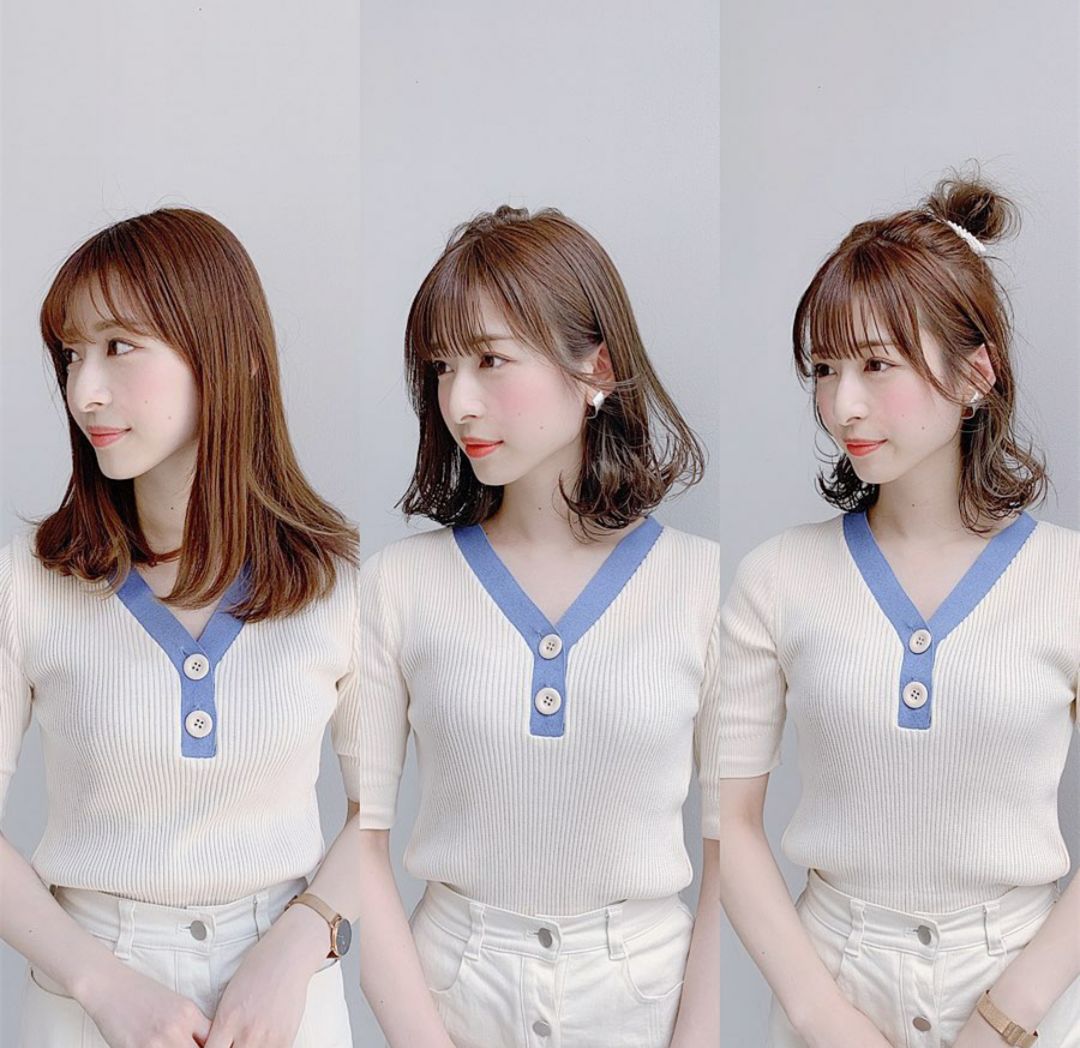 萌妹子发型夏日超可爱发型