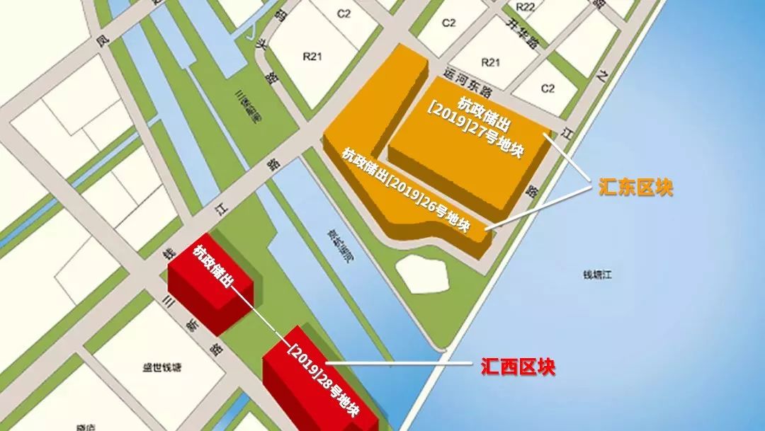 起价131亿杭州江河汇综合体截标周边二手房已超7万㎡可选择楼盘还有