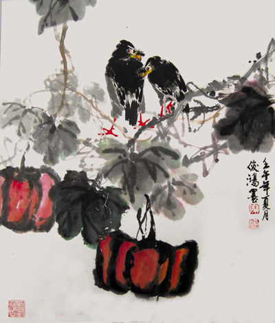 中国当代著名花鸟画家廖俊鸿大师简介