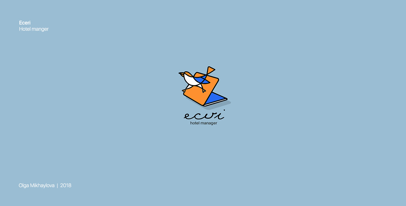 一组logo设计欣赏手绘多彩色块