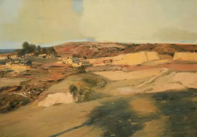 油画风景作品欣赏白羽平