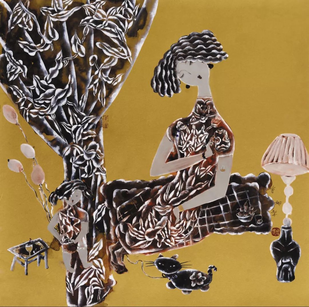 书画家影像网意象工笔重彩画独创者当代艺术家曹娜