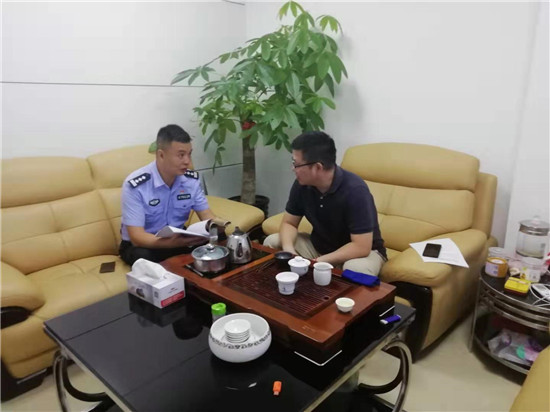 福建将乐县交警大队走访县人保财险公司共商警保合作事宜