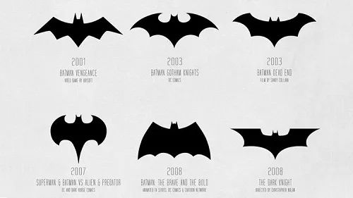 我的天蝙蝠侠的logo有这么多版本