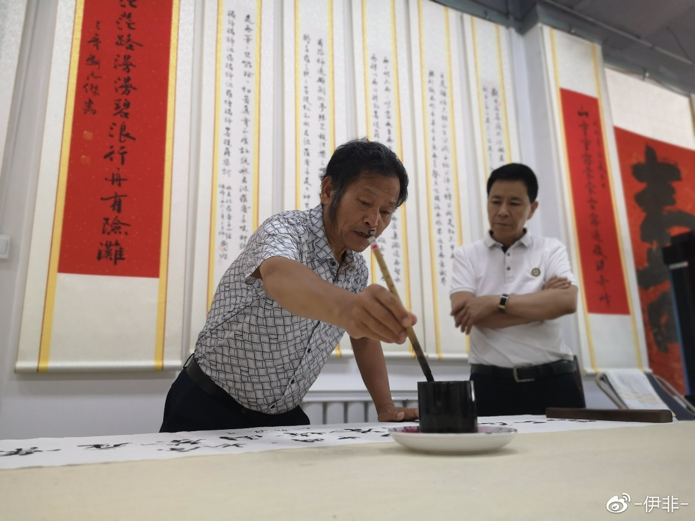刘志杰:墨宝生辉助力二青会,他的书作遍及三晋大地_书法