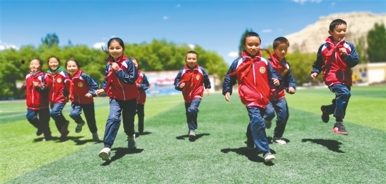 札达县九年一贯制学校民族团结创建工作团结之花盛开边境校园