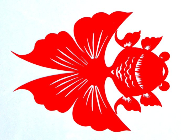 剪纸小金鱼的画法图片