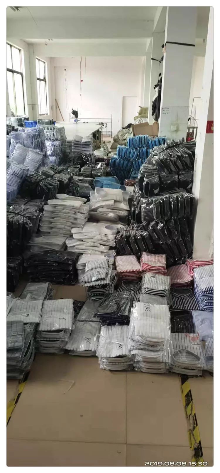 安全生产隐患曝光台8月8日义乌市康爵制衣厂