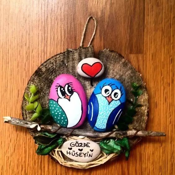 这些石头画美呆了没有美术功底也可以画的如此漂亮