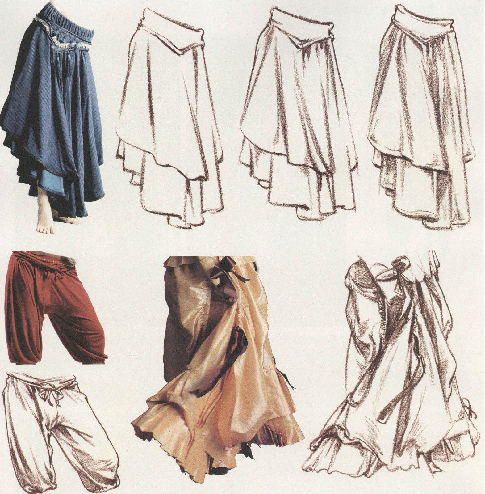 超强干货速写衣纹画法解析