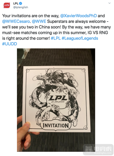 两位选手在收到邀请之后也表达出了自己的兴奋.