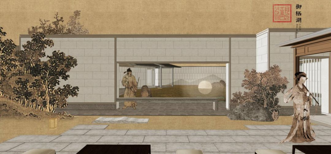 大连·御栖湖示范区的第四折空间"院观沧海"的设置即为情境与生活功能