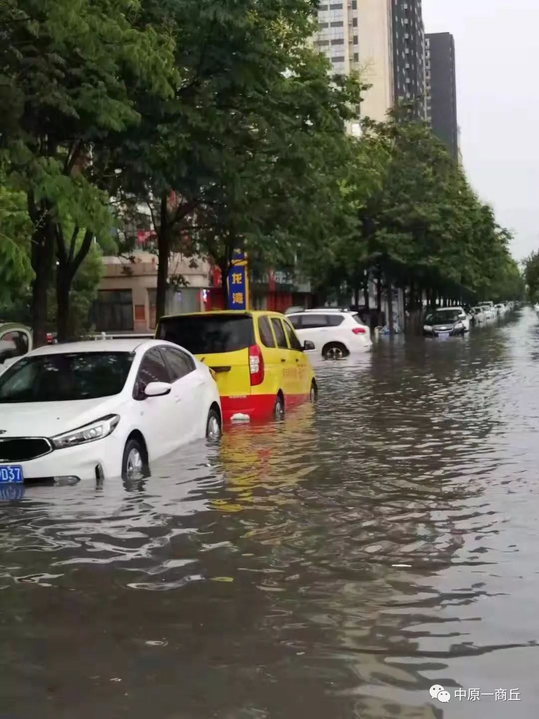 商丘突降暴雨你的车还好吗保险公司要赔吗附视频