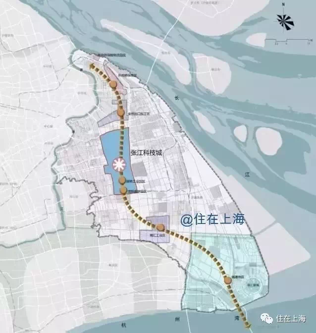 臨港地處浦東新區創新帶規劃.