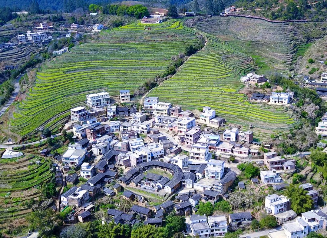 坪山梯田旅遊區位於梅州市大埔縣大東鎮,毗鄰福建,距今有400多年的