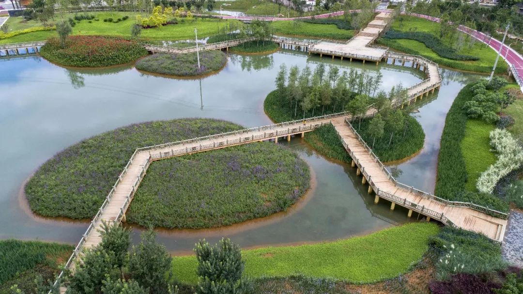 京林工程項目賞析丨彩雲之南大美施甸京林園林epc的太陽湖公園