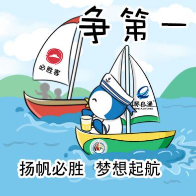 帆船周海洋节推出帆船之都青岛吉祥物青青侠新版表情包