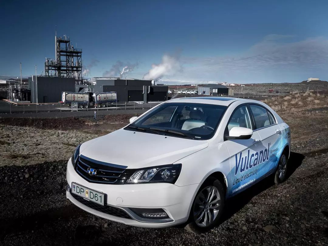 在冰岛,吉利的甲醇汽车汽车关于汽车的未来和吉利的未来,在 2016 年和