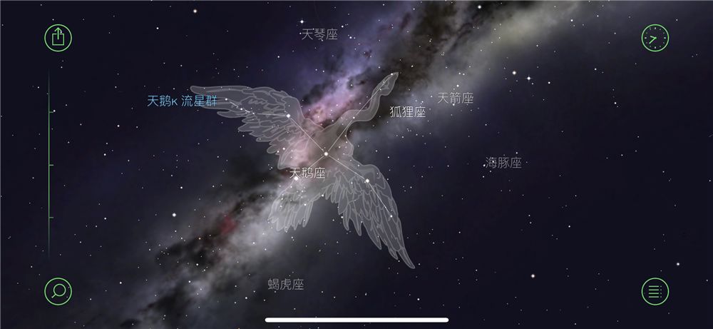 手机app"star walk"星图画面由于目前海上有多个台风活动,大气环流