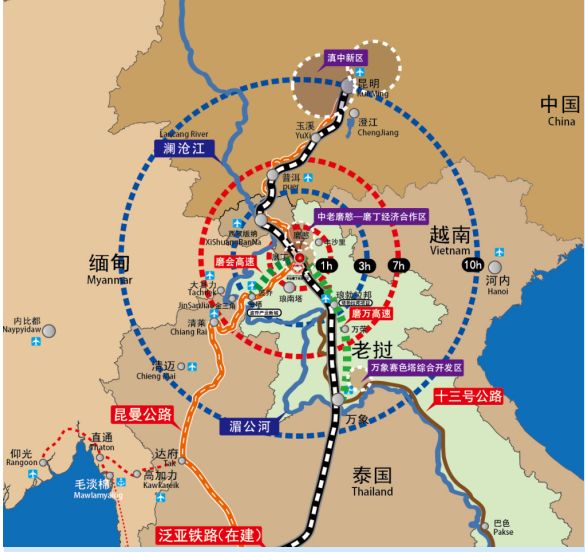 老挝铁路网图片