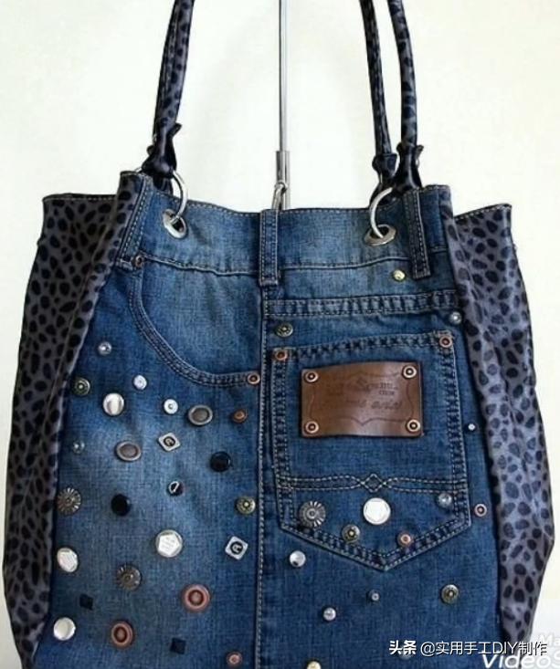布艺作品一些精美的牛仔布包包