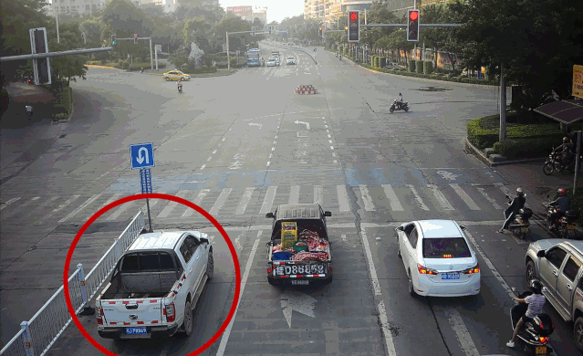 又一批司机在梧州闯红灯被曝光藤县人希望没有你