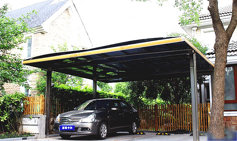 较可折叠式轿车车棚更加美观,大气,耐用,坚固,隔热,防雪,安全,停车
