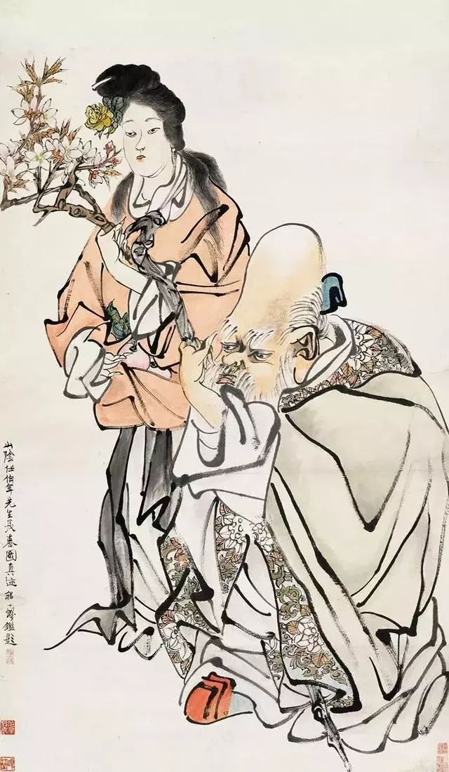 任伯年画人物线条无人超越