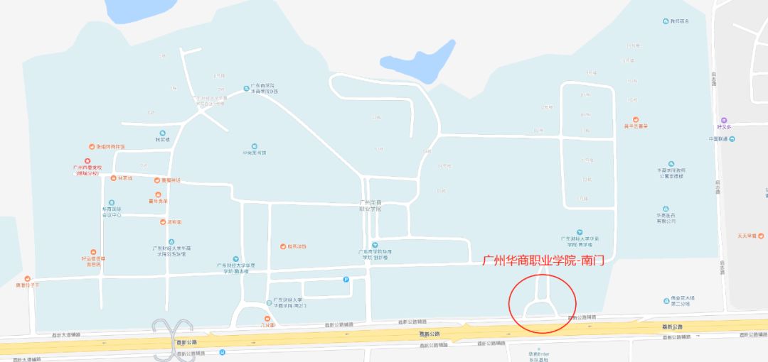 华商职业学院地图图片