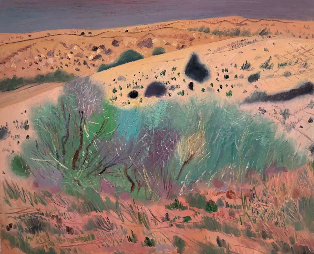 写意风格山野风景王克举油画