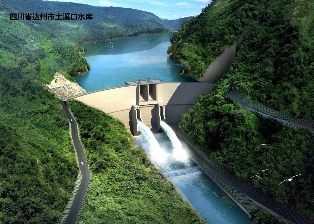 所以其可能被分割成零散化的小区域,此时水库径流线有所减缩,在占地处