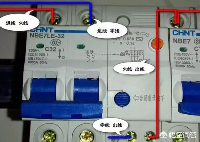 家用电闸按钮示意图图片