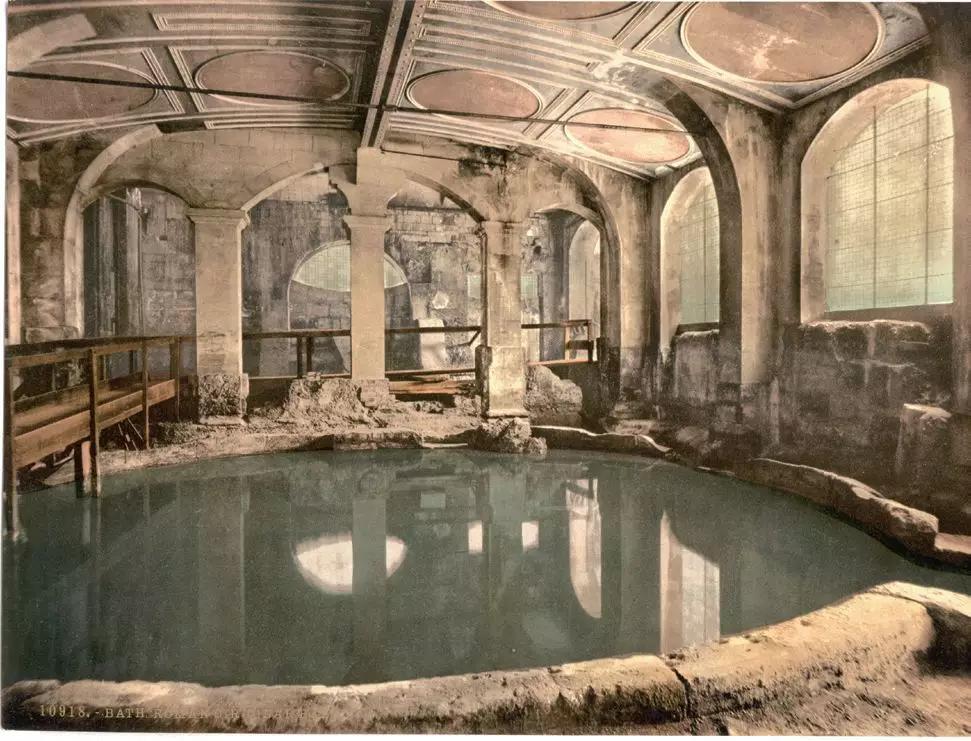 古罗马浴场油画图片