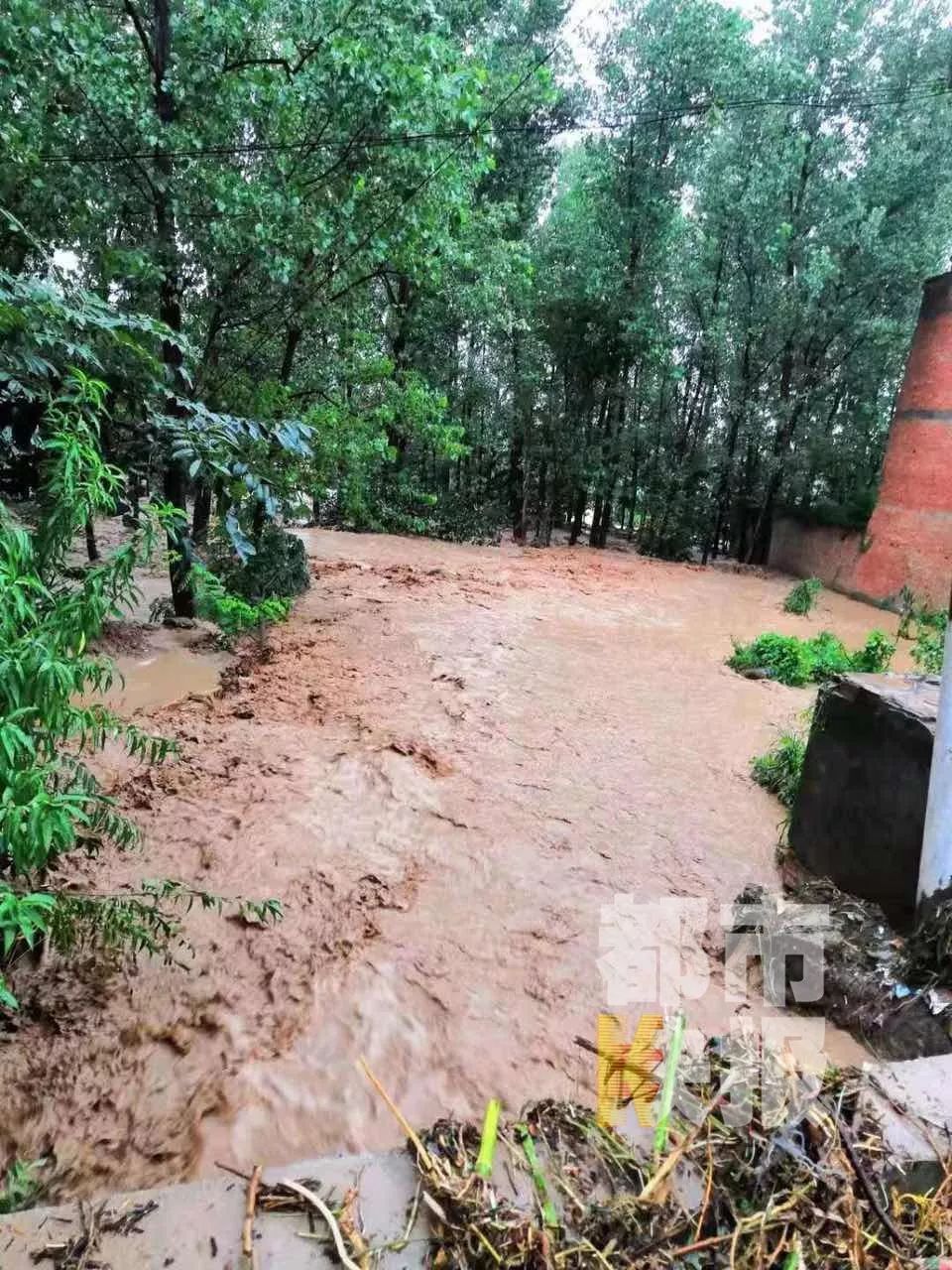 蓝田819暴雨图片