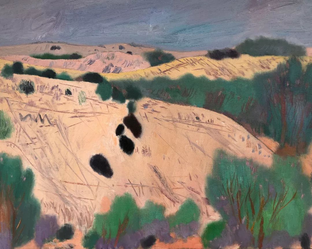 写意风格山野风景王克举油画