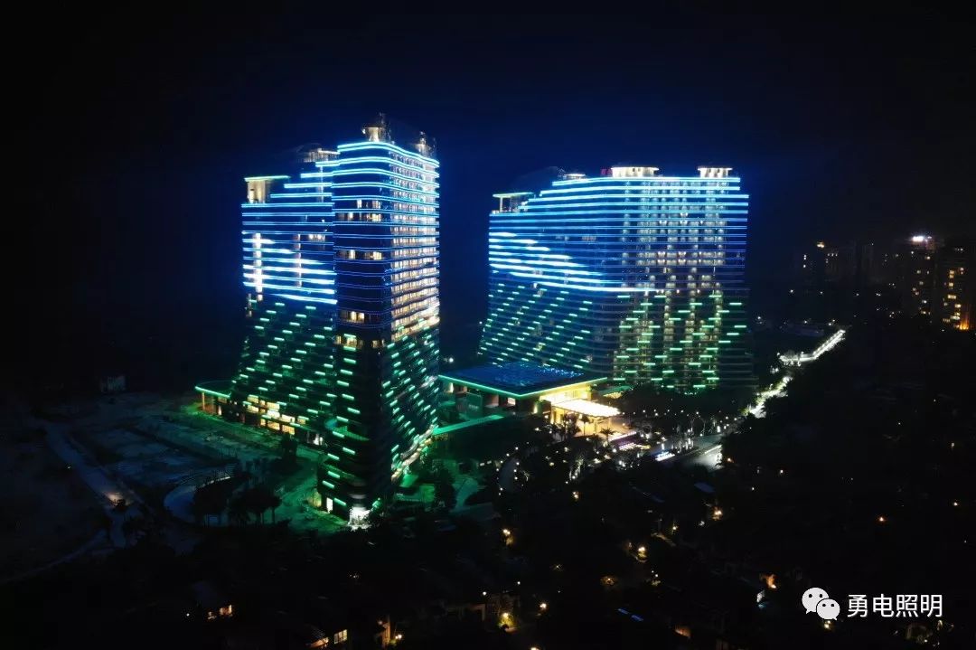 暮落灯起海南博鳌亚洲湾国际大酒店夜色撩人