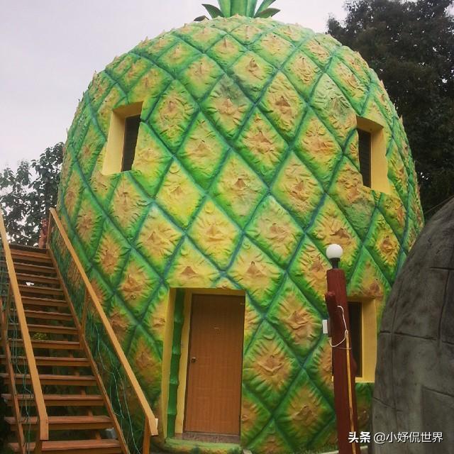比如菠萝,火龙果,蘑菇甚至竹子等食物形状的房屋,它们看起来很美味