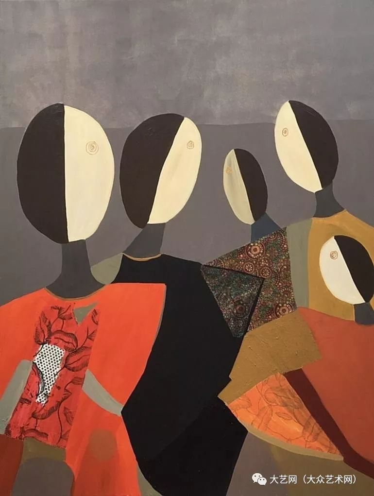 非洲出生英国抽象派女画家 rashna hackett 绘画作品_色彩