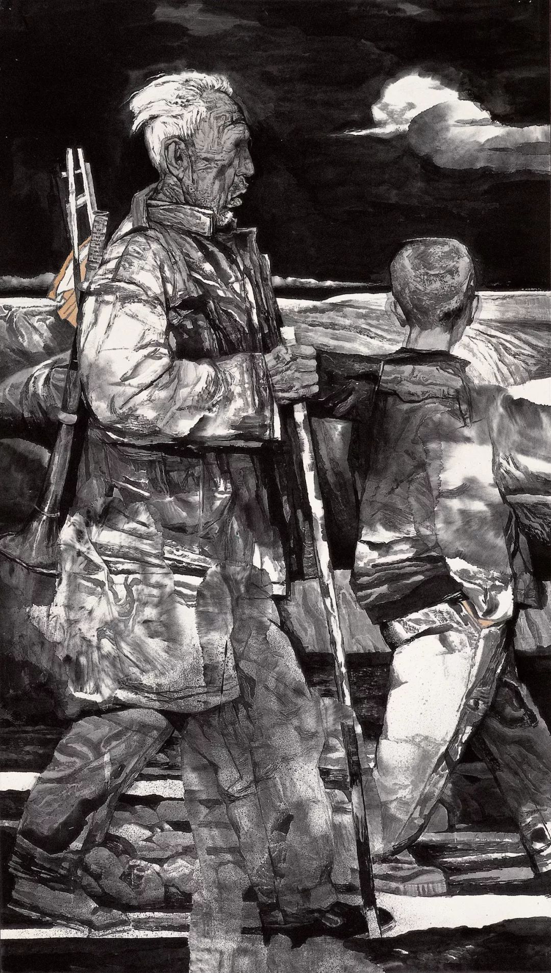 陈钰铭红心永向党真情颂祖国军旅书画名家作品邀请展