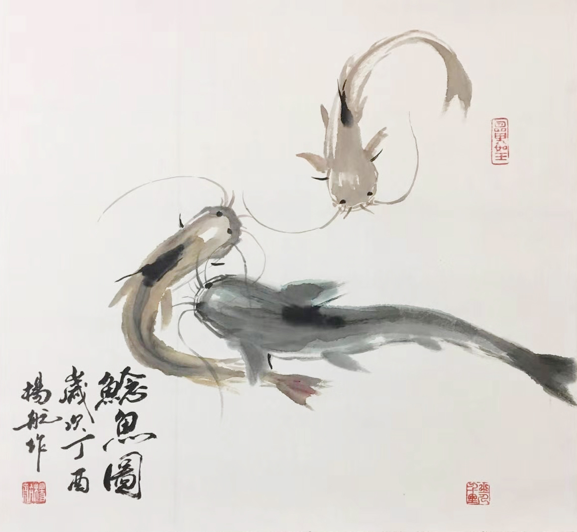 《鲶鱼图》《水乡渔歌》《松鹤延年》一直以来,邮票被誉为"国家名片"