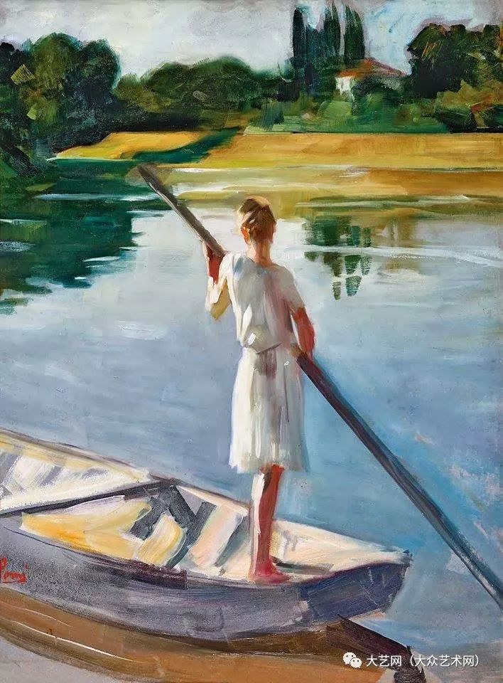 大众艺术网巴拿马绘画大奖获得者ettoretito的学生意大利著名画家